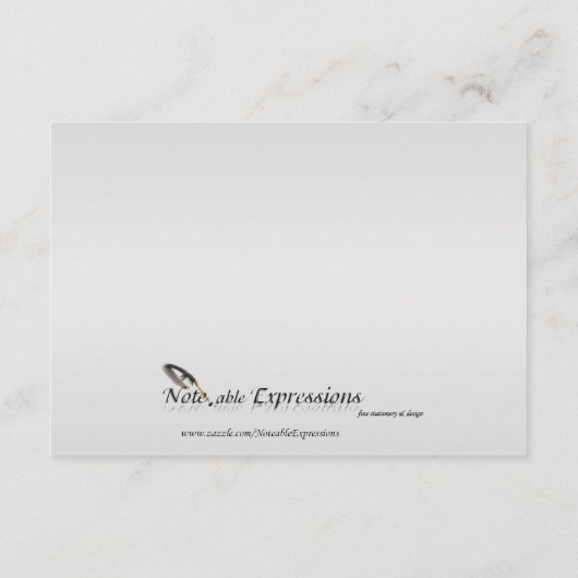 Carte D'accompagnement Winter Wonderland Mariage Directions (Dos)