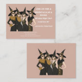 Carte D'accompagnement Witches Night Out  (Devant / Derrière)