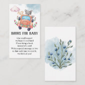 Carte D'accompagnement Wolf Baby shower Livres Pour Bébé (Devant / Derrière)