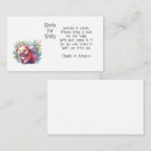 Carte D'accompagnement Wombat Animal Books for Baby Encape Card (Devant / Derrière)