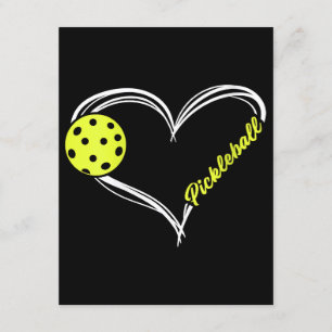 Carte D'accompagnement Womens Love Pickleball - mignon match de picklebal