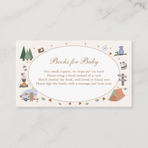 Carte D'accompagnement Woodland Adventure Attend le Baby shower de campin