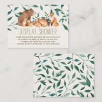 Woodland Animal Friends Cadeau Afficher Douche Enc