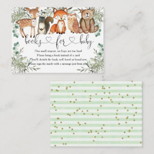 Carte D'accompagnement Woodland Animals Forest Baby showers Livres Pour B