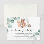 Carte D'accompagnement Woodland Animals Livres pour Baby insert card (Devant / Derrière)