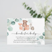 Carte D'accompagnement Woodland Animals Livres pour Baby insert card (Debout devant)