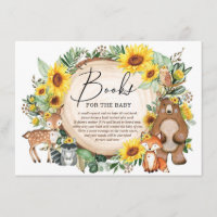 Woodland Animals Sunflower Garden Livres pour bébé