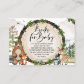 Carte D'accompagnement Woodland Animaux Livres pour Baby Encape Card (Devant)