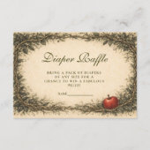 Carte D'accompagnement Woodland Apple Forest Diapper Raffle (Devant)