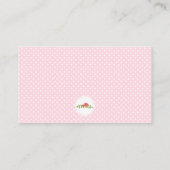 Carte D'accompagnement Woodland Baby shower Déchets Raffin billet rose (Dos)