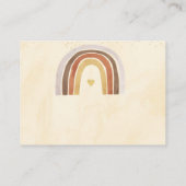 Carte D'accompagnement Woodland Boho Rainbow Devine Combien De Jeu (Dos)