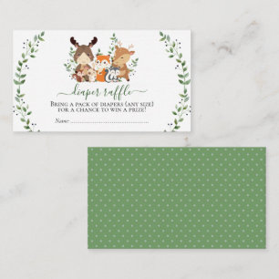 Carte D'accompagnement Woodland Chic Greenery Forêt Déchets d'animaux Raf
