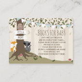 Carte D'accompagnement Woodland Creatures Baby Boy Demande de livre (Devant)