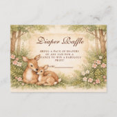 Carte D'accompagnement Woodland Deer Diapper Raffle (Devant)