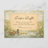 Carte D'accompagnement Woodland Duck Diapper Raffle (Devant)