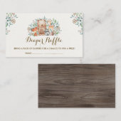 Carte D'accompagnement Woodland Forest Bébé Animaux Repas de couches Bill (Devant / Derrière)