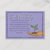 Carte D'accompagnement Woodland Purple Forest Books for Baby Request  (Devant)