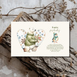 Carte D'accompagnement Woodland Winter Christmas Baby Show Livres pour bé<br><div class="desc">Améliorez votre baby shower grâce à nos Livres de Baby shower "Woodland Winter Christmas" pour la carte de boîtier bébé. Cette charmante carte est conçue pour que les invitations contribuent à la bibliothèque de votre petit, alliant l'élégance cosy d'un bois d'hiver à l'esprit festif de Noël. Caractéristiques : Conception envoûtante...</div>