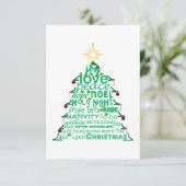 Carte D'accompagnement Words de Christmas (Debout devant)