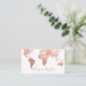 Carte D'accompagnement World Map Baby shower de rousseur de couches (Debout devant)
