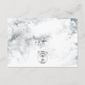 Carte D'accompagnement Wreath d'hiver & Red Cardinal Détails Mariage (Dos)