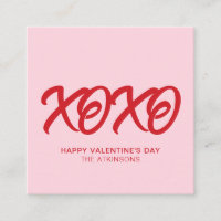 XOXO rose rouge mignon moderne coutume Saint Valen