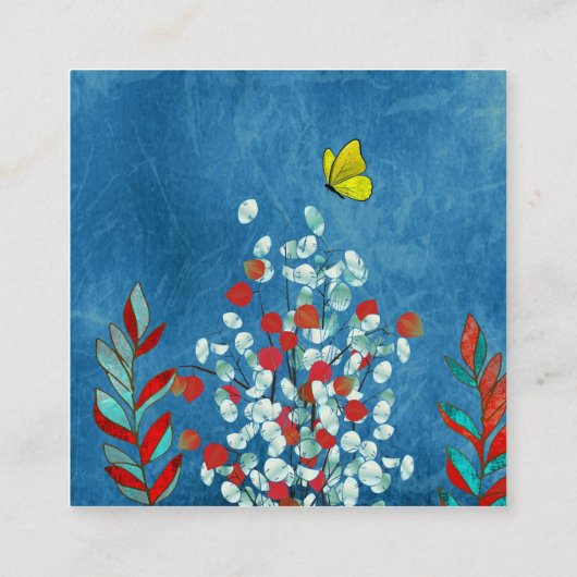 Carte D'accompagnement Yellow Butterfly (Dos)