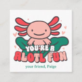 Carte D'accompagnement Your Alotl Fun | Axolotl Valentine (Devant)