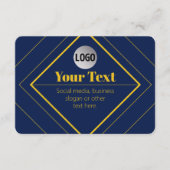 Carte D'accompagnement Your Logo & Customizable Design Template (Devant)