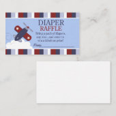 Carte D'accompagnement Zoom le long du Baby shower d'avion Déchets (Devant / Derrière)