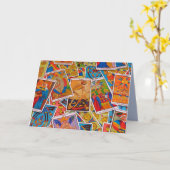 carte d'accueil (Fleur jaune)