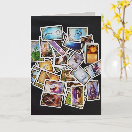 carte d'accueil (Fleur jaune)