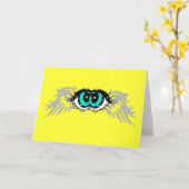 CARTE D'ACCUEIL (Fleur jaune)