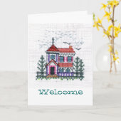 Carte d'accueil (Fleur jaune)