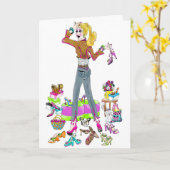 CARTE D'ACCUEIL (Fleur jaune)