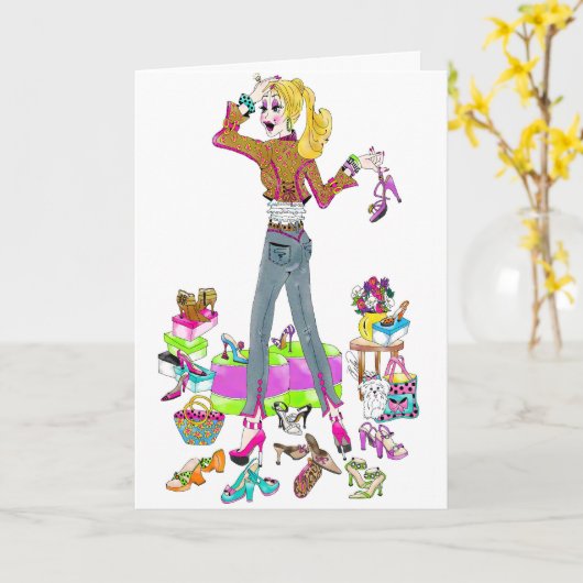 CARTE D'ACCUEIL (Fleur jaune)