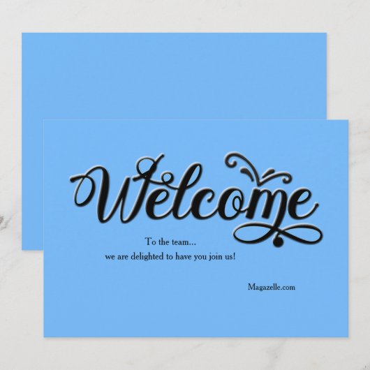 Carte d'accueil (Devant / Derrière)