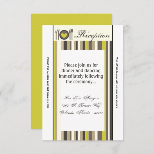 Carte d'accueil 3,5 x 7,5 cm Plaque de Chine Plaqu (Devant / Derrière)