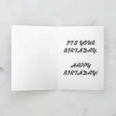 CARTE D'ACCUEIL - ANNIVERSAIRE DAME (Intérieur)