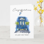 Carte d'accueil chaleureuse (Fleur jaune)