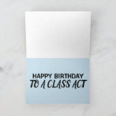 CARTE D'ACCUEIL CLASSIQUE POUR L'ANNIVERSAIRE DE V (Intérieur)