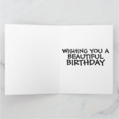 CARTE D'ACCUEIL D'ANNIVERSAIRE SURDIMENSIONNÉE DES (Intérieur)