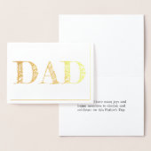 Carte d'accueil de Fêtes des pères dépourvues DAD (Affichage)