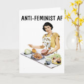 CARTE D'ACCUEIL DE L'AMITIÉ ANTI-FÉMINISTE AF FUNN (Fleur jaune)