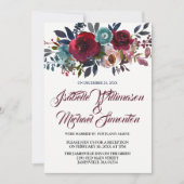 Carte d'accueil de l'Elopeption Floral Rouge (Devant)