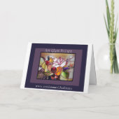 Carte d'accueil de luxe en verre satiné (Dos)