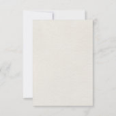 Carte d'accueil de mariage bleu marine en terre cu (Dos)