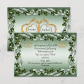 Carte d'accueil de mariage irlandais (Devant / Derrière)