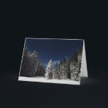 Carte d'accueil de texte personnalisée Winter Sky<br><div class="desc">Voir mon magasin pour plus d'objets avec cette image.</div>