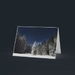 Carte d'accueil de texte personnalisée Winter Sky<br><div class="desc">Voir mon magasin pour plus d'objets avec cette image.</div>